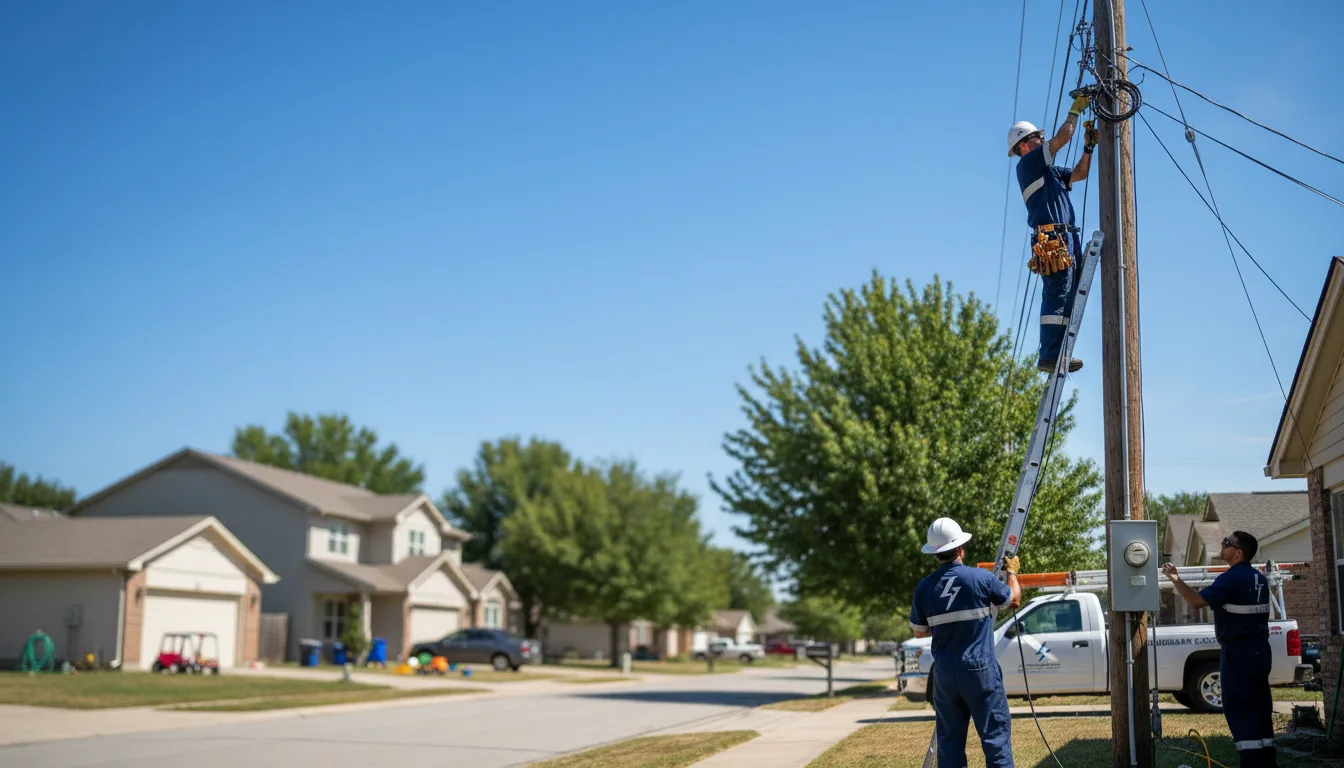 Residential electrician providing installation services in Jim Falls, WI